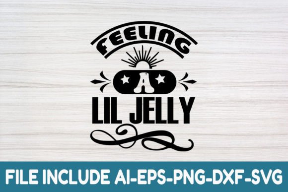 Beach Sing Svg: Feeling a Lil Jelly Graphics & Crafts
