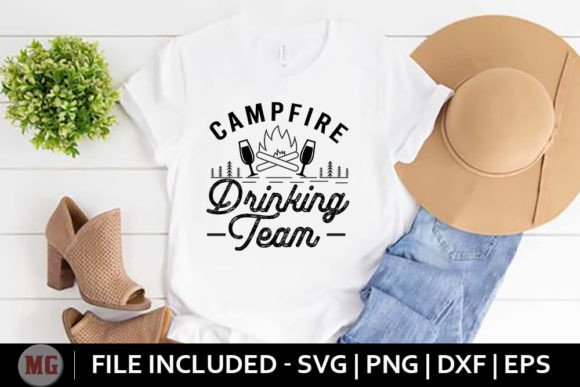 Campfire Drinking Team - Camping Svg