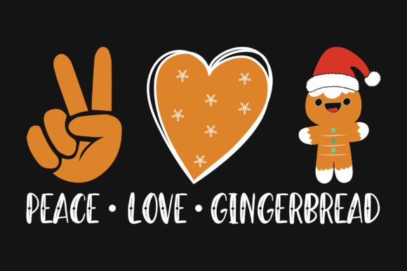 Christmas Gingerbread SVG Sublimation for Crafts & Graphics