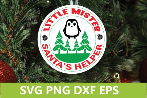 Christmas Sign SVG Little Mister Sant Graphics Crafts Review