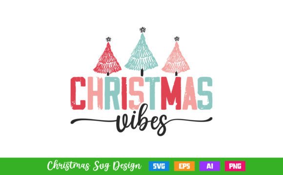 Christmas Vibes SVG T-Shirt Design