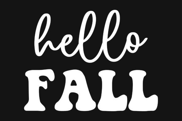 Hello Fall Autumn Pumpkin SVG T-Shirt