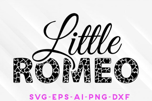 Little Romeo Valentine SVG: Graphics & Crafts Design Asset