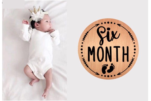 Review: Six Month Baby Milestone SVG Design for Graphics & Crafts
